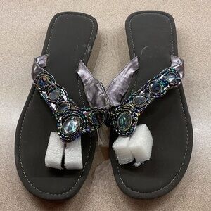 Iridescent Sandals